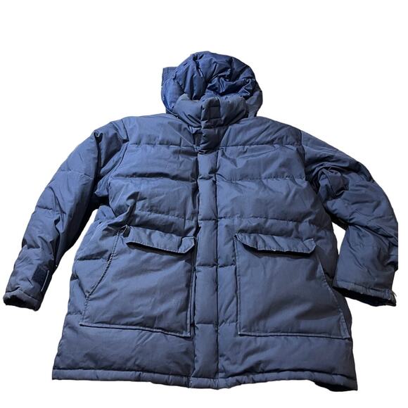 Vintage Cabelas Goose Down Winter Parka Jacket Coat Blue‎ Mens Size XL - Picture 1 of 11